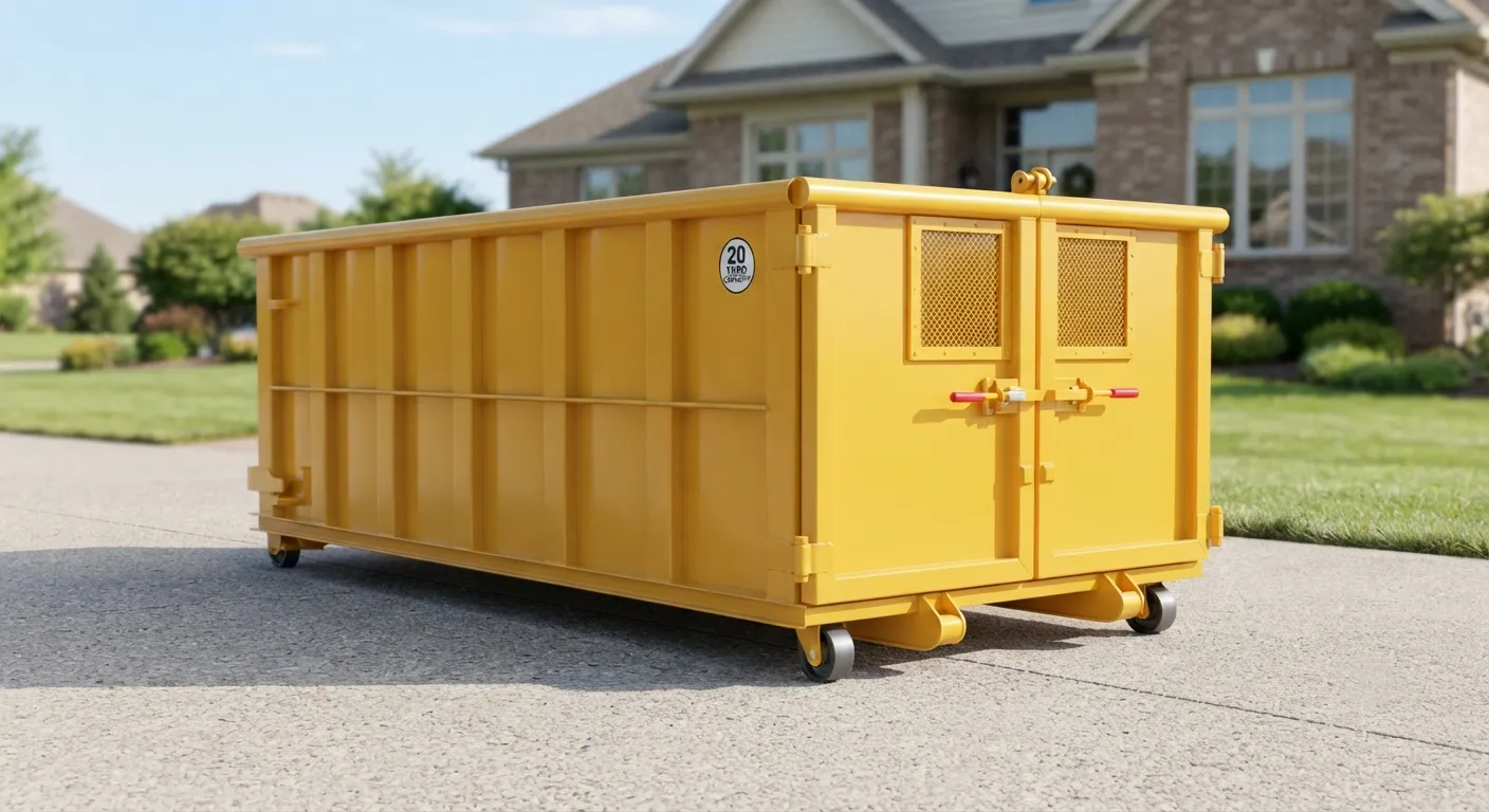 10 yard dumpster rental from our Merced fleet