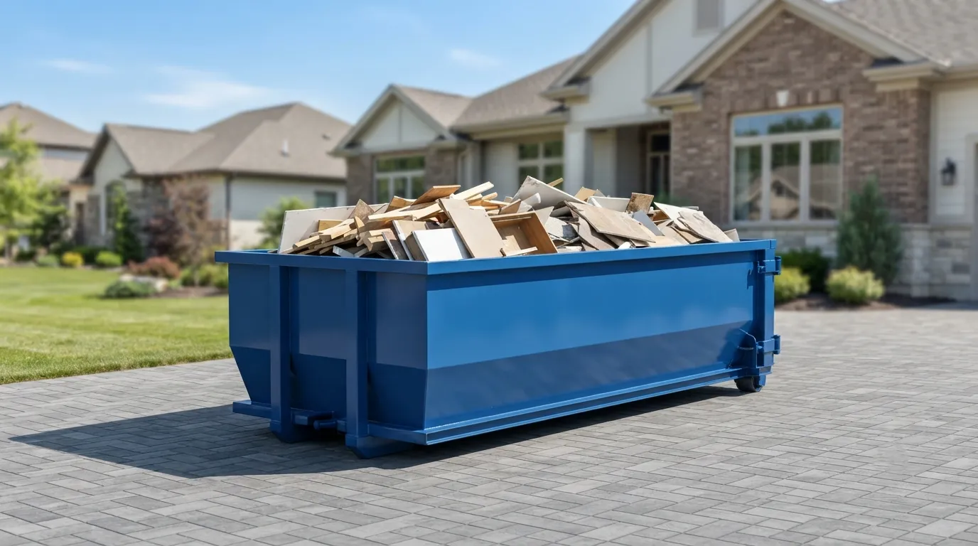 20 yard dumpster rental from our Merced fleet