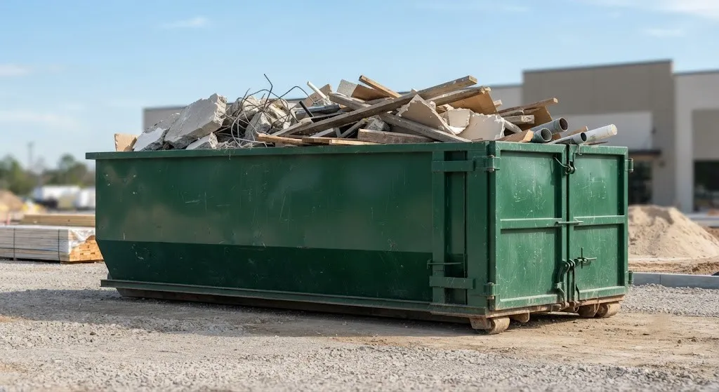 30 yard dumpster rental from our Merced fleet